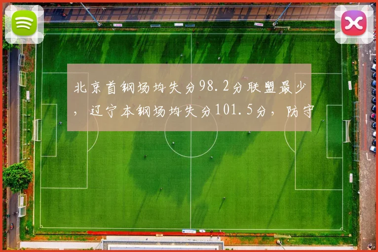 北京首钢场均失分98.2分联盟最少，辽宁本钢场均失分101.5分，防守铁军能否限制辽篮